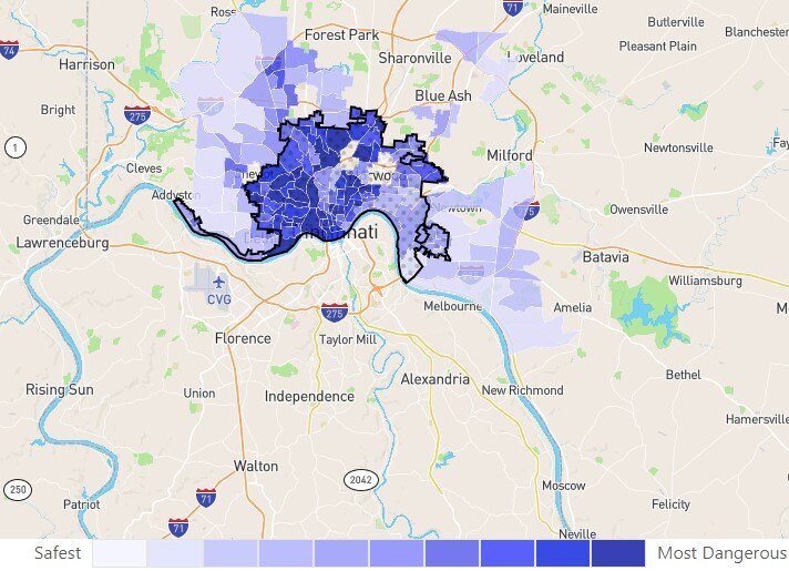 Cin crime map